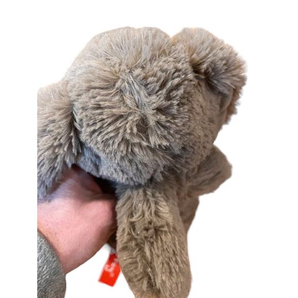 Gitzy Brown/Grey Bunny Rabbit Plush Stuffed Animal Toy Floppy Ears Tags still on - Picture 5 of 7